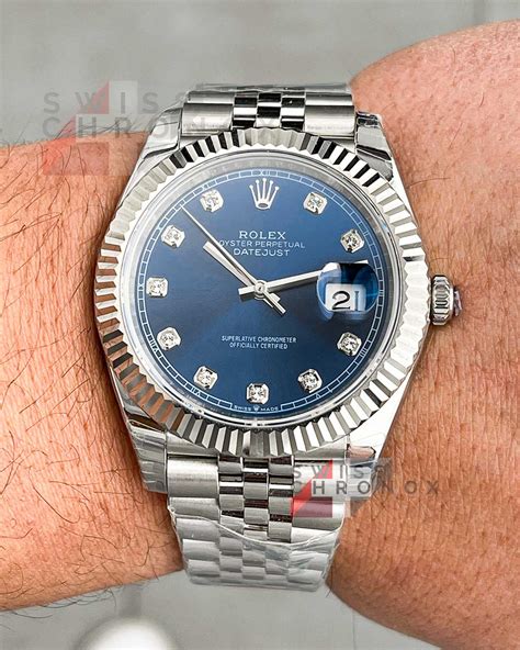 rolex datejust 41mm diamond|rolex datejust 41 jubilee diamond.